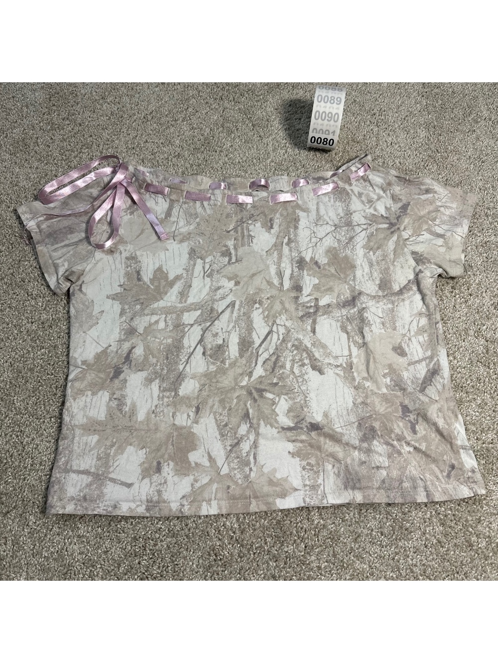 Hollister camo short sleeve top